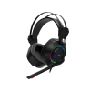 LECOO HT405 3.5MM JACK + USB KABLOLU RGB AYDINLATMALI KULAK ÜSTÜ GAMİNG KULAKLIK SİYAH