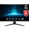 Msı 27 G27C3F 1920X1080 (Fhd) 16:9 Curve 1500R Rapıd Va 180Hz 1Ms Freesync Premıum Gamıng Monıtor