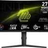 Msı 27 Mag 275Cqrf Qd E2 2560X1440 (Wqhd) 16:9 Curve 1500R Rapıd Va 180Hz 0.5Ms Adaptıve-Sync Gamıng Monıtor
