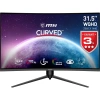 Msı 31.5 G32Cq5P 2560X1440 (Wqhd) 16:9 Curve 1500R Va 170Hz 1Ms Adaptıve-Sync Gamıng Monıtor