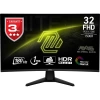 Msı 31.5 Mag 32C6 1920X1080 (Fhd) 16:9 Curve 1500R Va 180Hz 1Ms Adaptıve-Sync Gamıng Monıtor