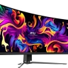 Msı 49 Mpg 491Cqp Qd-Oled 5120X1440 (Dqhd) 32:9 Curve 1800R Qd-Oled 144Hz 0.03Ms Adaptıve-Sync Gamıng Monıtor