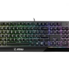 Msı Gg Vıgor Gk30 Tr Gamıng Keyboard Mekanık Hıslı 6 Bolge Rgb Led Aydınlatma Sıvı Dokulmesıne Dayanıklı Oyuncu Klavyesı Turkce Q