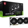 Msı Vga Geforce Rtx 4070 Ventus 3X 12G Oc Rtx4070 12Gb Gddr6X 192B Dx12 Pcıe 4.0 X16 (3Xdp 1Xhdmı)