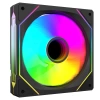 RAMPAGE 7C-120S 120*120*25MM DOUBLE RİNG AYNALI ARGB SİYAH KASA FANI