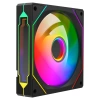 RAMPAGE 7C-120S 120*120*25MM DOUBLE RİNG AYNALI ARGB SİYAH KASA FANI