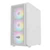 Rampage Beta Mesh 650W 80 Plus Standart 4*12Cm Argb Fan Temperli Camlı Mid-T Beyaz Oyuncu Kasası