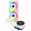 RAMPAGE HELIOS C15 BEYAZ 12CM FAN SICAKLIK GÖSTERGELİ INTEL LGA1700/AMD AM5 ARGB 240MM SIVI SOĞUTMALI CPU FAN