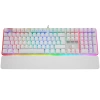 RAMPAGE KB-R96 ULTIMATE BEYAZ OPTİCAL SWİTCH FULL RGB VE METAL GÖVDELİ SU GEÇİRMEZ GAMİNG OYUNCU MEKANİK KLAVYE