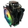 RAMPAGE OCTAGON C60 SİYAH 57CFM 1800RPM 2X12CM ARGB AM5/LGA1700 UYUMLU HAVA SOĞUTMALI CPU FAN