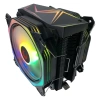 RAMPAGE OCTAGON C60 SİYAH 57CFM 1800RPM 2X12CM ARGB AM5/LGA1700 UYUMLU HAVA SOĞUTMALI CPU FAN