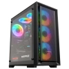 RAMPAGE VOYAGER 750W 80+ BRONZE SİYAH 4*RGB AUTO FAN ATX MİD-T GAMİNG OYUNCU KASASI RAMPAGE