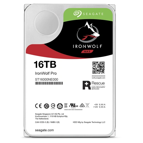16TB SEAGATE IRONWOLF 7200 256M  NAS ST16000NT001