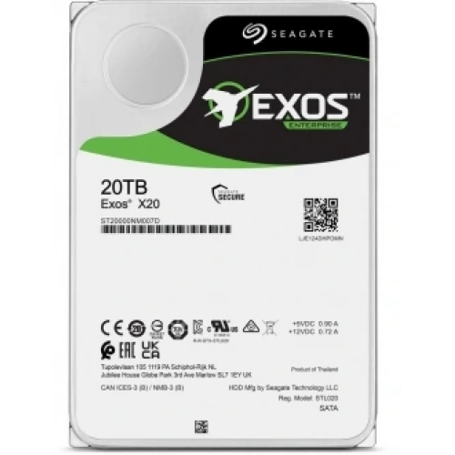 20TB SEAGATE EXOS X20 7200RPM 256MB ST20000NM007D