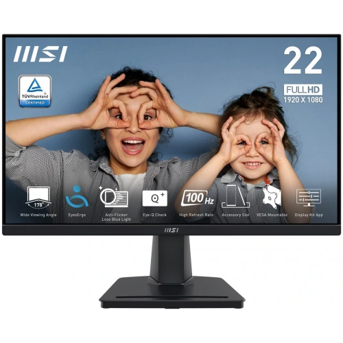 21.45 MSI PRO MP225V FHD FLAT VA 1MS 100HZ ADAPTIVE-SYNC