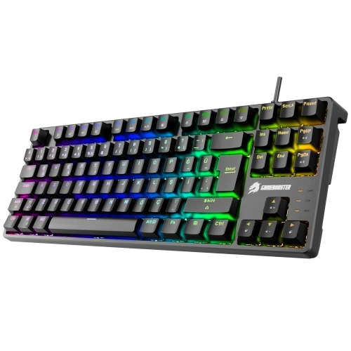 GameBooster G23B Enigma TKL Rainbow Aydınlatmalı Red Switch Mekanik Siyah Oyun Klavyesi