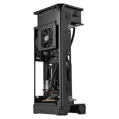 CM MasterBox NCORE 100 MAX 850W 80+ Gold ATX 3.0 SFX PSUlu Koyu Gri ITX Bilgisayar Kasası