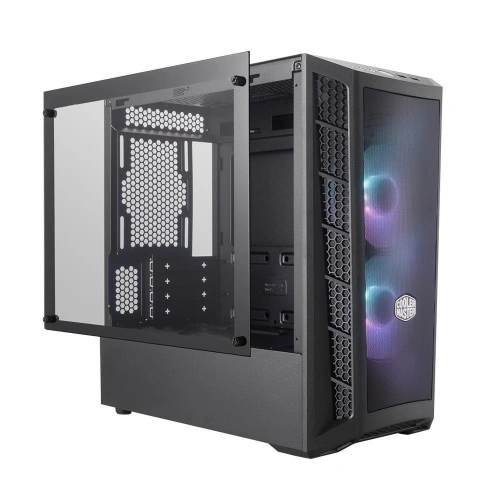 CM MasterBox MB311L 600W RGB 3x120mm Fanlı Tempered Glass pencereli Mesh ön Panel MicroATX Kasa