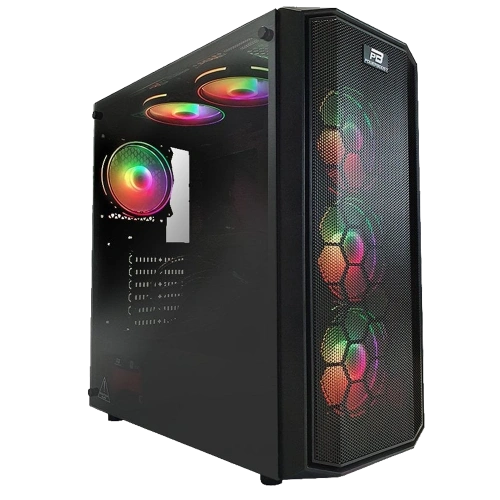 PowerBoost X58RGB 650w 80+ USB 3.0 Mesh 6xRGB Fanlı Gaming Kasa