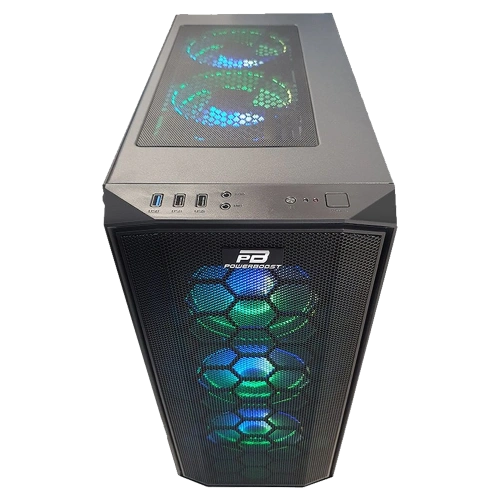 PowerBoost X58RGB 650w 80+ USB 3.0 Mesh 6xRGB Fanlı Gaming Kasa