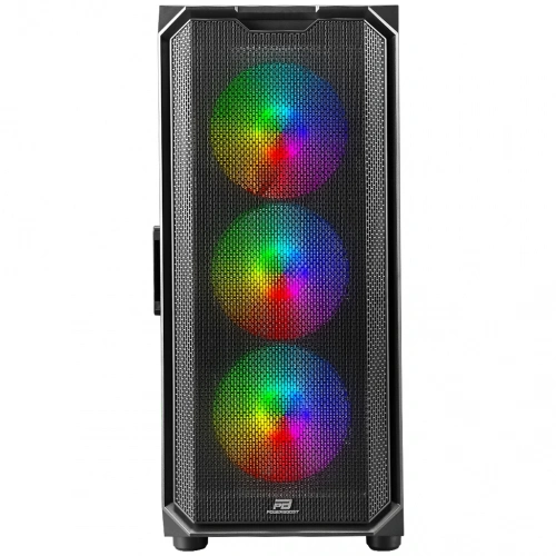 PowerBoost VK-K521B 650w 80+ USB 3.0 ATX Mesh Ring RGB fan siyah Kasa
