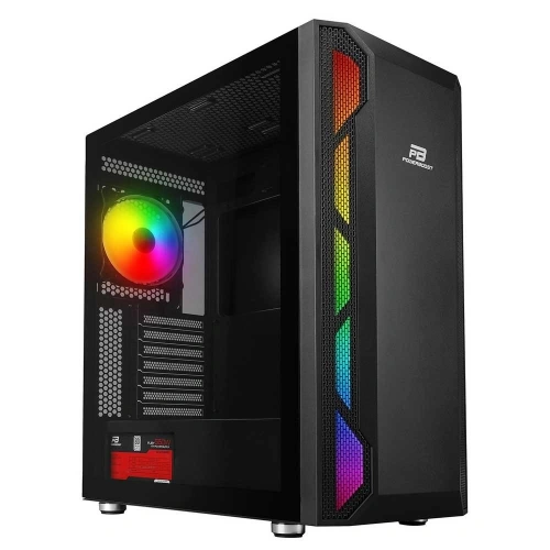 PowerBoost VK-G3701B 550w 80+ USB 3.0 ATX, ARGB Fan, Mesh+Stirp Siyah Kasa