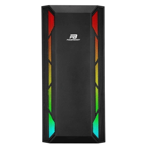 PowerBoost VK-G3701B 550w 80+ USB 3.0 ATX, ARGB Fan, Mesh+Stirp Siyah Kasa