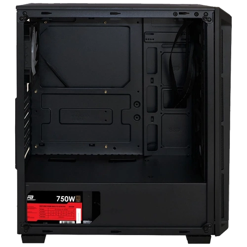 PowerBoost PB-T001BB 750w 80+ Bronze Full Siyah Mesh Panel RGB fan kasa