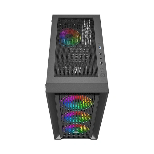 PowerBoost PB-P705B 650w 80+ Bronze USB 3.0 Mesh ARGB Fanlı Gaming Siyah Kasa