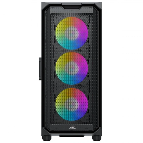 PowerBoost PB-P521B 750w 80+ Bronze USB 3.0 ATX Mesh ARGB fan siyah Kasa