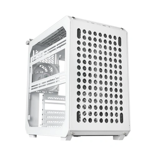 CM MasterBox Qube 500 TG Beyaz 1x120mm Fanlı, Modular MidTower Kasa