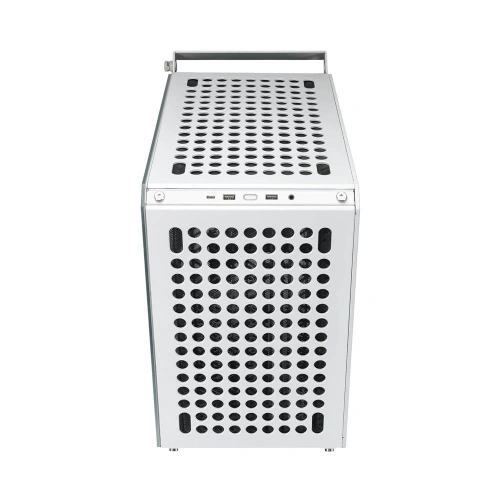 CM MasterBox Qube 500 TG Beyaz 1x120mm Fanlı, Modular MidTower Kasa
