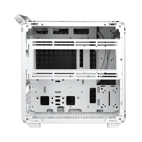 CM MasterBox Qube 500 TG Beyaz 1x120mm Fanlı, Modular MidTower Kasa