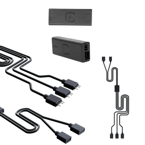 CM MasterCase H500 Mesh, Akrilik Panel, Tempered Glass 2x200mm ARGB Led Fanlı MidTower Kasa