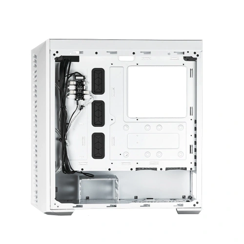 CM MasterBox 520 Beyaz Tempered Glass ARGB 4x120mm Fanlı, Mesh Ön Panel Pencereli MidTower Kasa