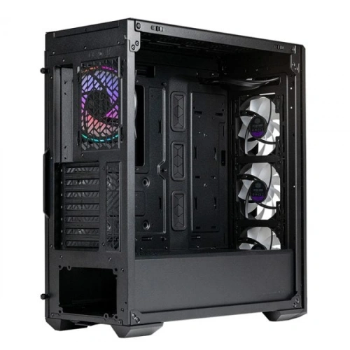 CM MasterBox 520 Siyah Tempered Glass ARGB 4x120mm Fanlı, Mesh Ön Panel Pencereli MidTower Kasa
