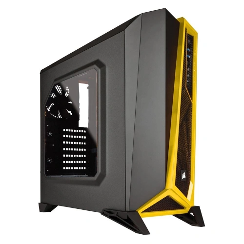 Corsair Carbide SPEC-Alpha Siyah/Sarı Pencereli Gaming Mid TOWER KASA ( PSU YOK )