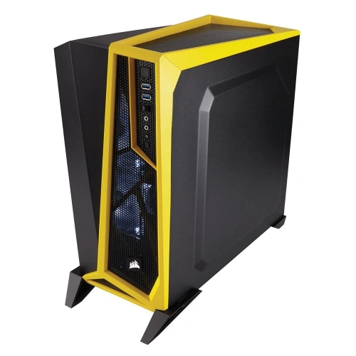 Corsair Carbide SPEC-Alpha Siyah/Sarı Pencereli Gaming Mid TOWER KASA ( PSU YOK )