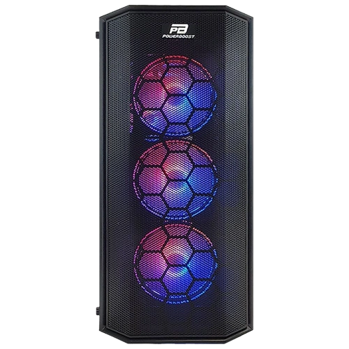 PowerBoost X58RGB USB 3.0 Mesh 4xRGB Fanlı Kasa (PSU Yok)
