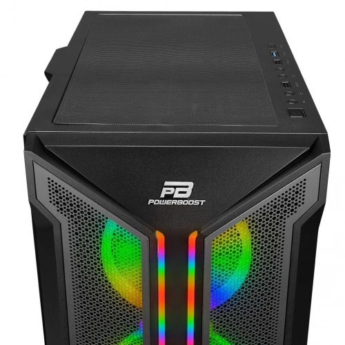 PowerBoost VK-Z002B USB 3.0 Mesh ARGB Ring Fanlı Gaming Kasa