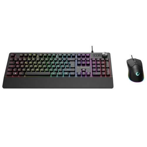 RAMPAGE KM-9858 JAZZY V2 SİYAH USB RGB AYDINLATMALI Q 12800 DPI MOUSE