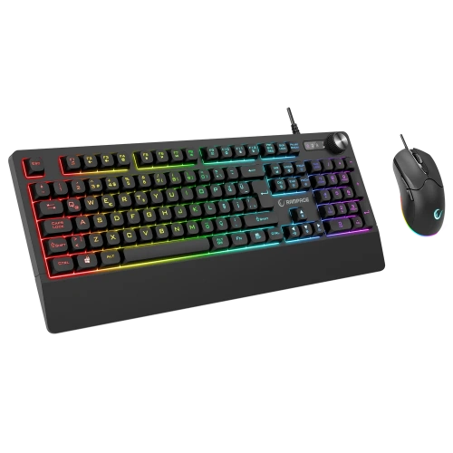 RAMPAGE KM-9858 JAZZY V2 SİYAH USB RGB AYDINLATMALI Q 12800 DPI MOUSE