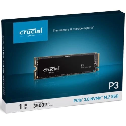 Crucial P3 1TB SSD m.2 NVMe PCIe CT1000P3SSD8