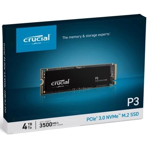 Crucial P3 4TB SSD m.2 NVMe PCIe CT4000P3SSD8