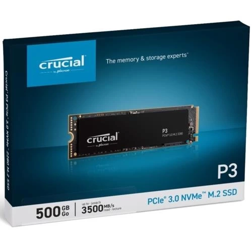 Crucial P3 500GB SSD m.2 NVMe PCIe CT500P3SSD8