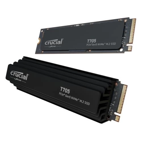 Crucial T705 4TB PCIe Gen5 NVMe M.2 SSD CT4000T705SSD5 Soğutuculu