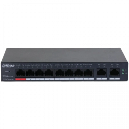 DAHUA CS4010-8ET-110 8xFE-2xGE BULUT YÖNETİLEBİLİR 110W POE SWİTCH