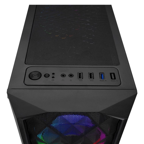 EVEREST BUMPY 4*12CM RGB FAN 600W APFC TEMPERED CAMLI ATX MİD-T GAMİNG OYUNCU KASASI