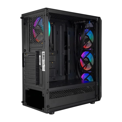 EVEREST BUMPY 4*12CM RGB FAN 600W APFC TEMPERED CAMLI ATX MİD-T GAMİNG OYUNCU KASASI