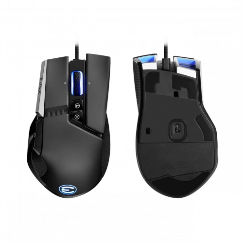 EVGA X17 Gaming Mouse, Wired, Black, Customizable, 16,000 DPI, 5 Profiles, 10 Buttons, Ergonomic